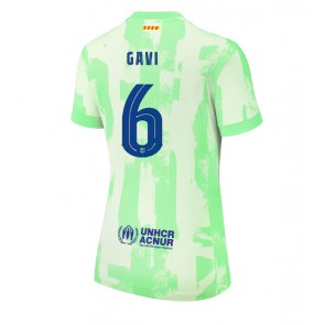 Barcelona Paez Gavi #6 Dámské Alternativní Dres 2024-25 Krátký Rukáv